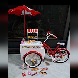 My Life As Red and White Kids Toy Food Cart